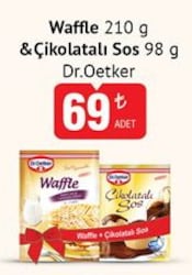 Dr.Oetker Waffle 210 g &Çikolatalı Sos 98 g