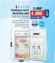 Dijitsu DB100/DB90 Tezgah Altı Buzdolabı