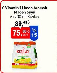 Kızılay C Vitaminli Limon Aromalı Maden Suyu 6x200 ml