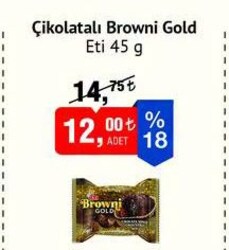Eti Çikolatalı Browni Gold 45 g