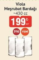 Paşabahçe Viola Meşrubat Bardağı 430 cc