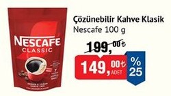 Nescafe Çözünebilir Kahve Klasik 100 g