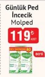 Molped İncecik Günlük Ped 80'li 