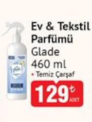 Glade Ev&Tekstil Parfümü Temiz Çarşaf 460 ml