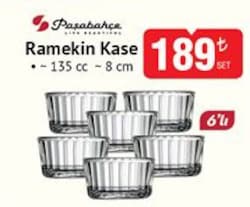 Paşabahçe Ramekin Kase 135 cc 8 cm 6'lı