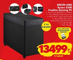 Asus Berlin AMD Ryzen 5500 FreeDos Gaming Pc