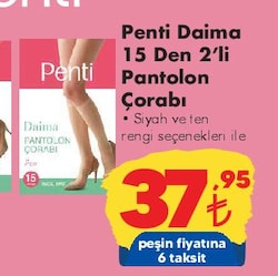 2'li Penti Daima 15 Den Pantolon Çorabı 64,95, TL Erkek Boxer
