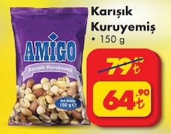 Amigo Karışık Kuruyemiş 150 gr