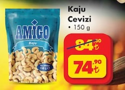 Amigo Kuruyemiş 150 gr Paket Kaju Cevizi
