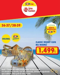 Crocs Classic Resort Clog Bej Desenli 