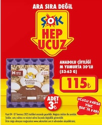 Anadolu Çiftliği 53-63 gr M Yumurta 30'lu