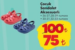 Aksesuarlı Sandalet Çocuk 