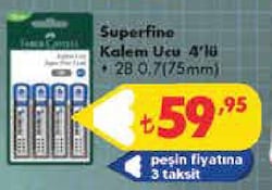Faber Castell Superfine Kalem Ucu 4'lü