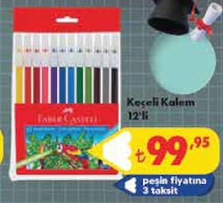 Faber-Castell 12'li Keçeli Kalem Seti