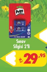 Pritt Sınav Silgisi 2'li
