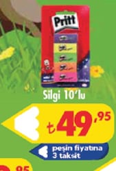 Pritt 10'lu Mini Silgi