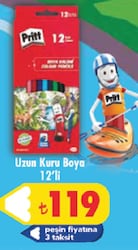 Pritt Karton Kutu Tam Boy 12'li Kuru Boya Seti