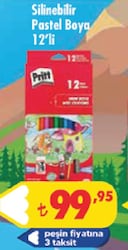 Pritt Silinebilir 12 Renk Mum Boya
