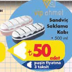 VIP Ahmet VPS-029 Saklama Kabı Sandviç 500ml