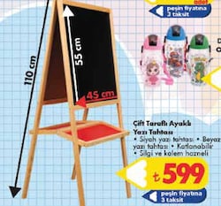 Çift Taraflı Ayaklı Yazı Tahtası 