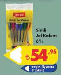 Lector Simli Jel Kalem 6'lı