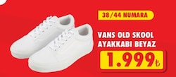 Vans Old Skool VN000D3HW001 Beyaz Spor Ayakkabı