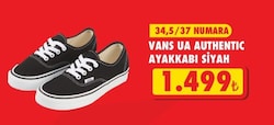 Vans Authentic Lifestyle Siyah-Beyaz Sneaker VN000EE3BLK1