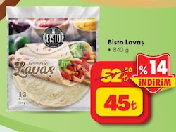 Bisto Lavaş 840 g 