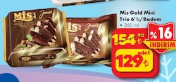 Mis Gold Mini Trio 6'lı/Badem 360 ml 