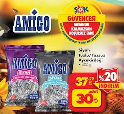 Amigo Siyah Tuzlu Ayçekirdeği 400 gr