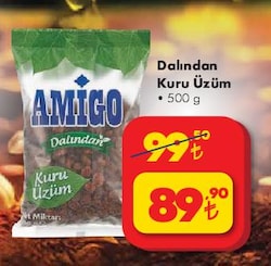 Amigo Dalından Kuru Erik 500 g 