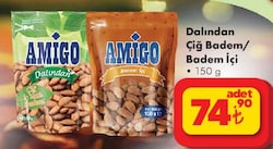 Amigo Dalından Çiğ Badem 150 gr