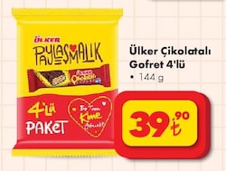 Ülker Çikolatalı Gofret 4x36 gr