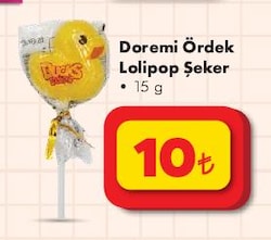 Doremi Ördek Lolipop Şeker 15 g