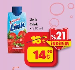 Ülker Link Çilek 310 ml