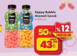 Cappy Bubble Ejder Meyvesi Çilek 330 ml