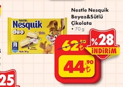 Nesquik Duo Tablet Çikolata 70 gr