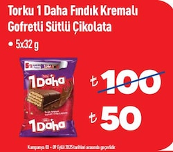 Torku 1 Daha Çikolatalı Gofret 32 gr 5'li