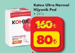 Kotex Ultra Normal Hijyenik Ped 24'lü