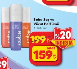 Sobe Saç ve Vücut Parfümü 100 ml