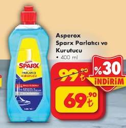 Asperox Sparx Bulaşık Makinesi Parlatıcı 400 ml