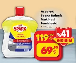 Asperox Sparx Bulaşık Makinesi Temizleyici 250 ml