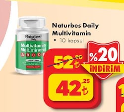 Naturbes Daily Multivitamin 10 Kapsül