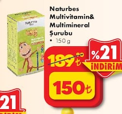 Naturbes Multivitamin Multimineral Şurup 150 ml