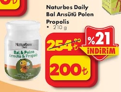 Naturbes Bal Polen Arı Sütü Propolis 210 gr