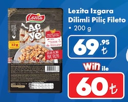 Lezita Izgara Dilimli Piliç Fileto 200 g 