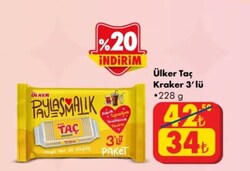 Ülker Taç Kraker 3'lü 228 g