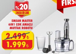 Emsan Master 6 in1 Çok Amaçlı Mutfak Robotu