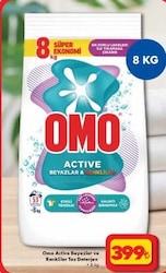 Omo Active Beyazlar ve Renkliler Toz Deterjan 8 kg