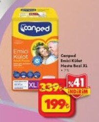 Canpad Emici Külot Hasta Bezi XL 7'li 